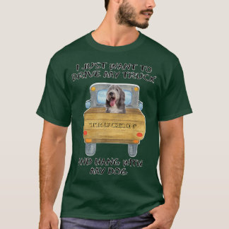 Truck Driving Dog Bearded Collie 2  Tシャツ