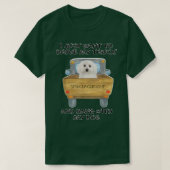 Truck Driving Dog Bichon Frises Tシャツ (デザイン正面)