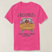 Truck Driving Dog Brussels Griffon Tシャツ (デザイン正面)