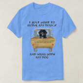 Truck Driving Dog Lhasa Apso2804 Tシャツ (デザイン正面)