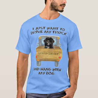Truck Driving Dog Lhasa Apso2804 Tシャツ