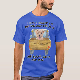 Truck Driving Dog Norfolk Terrier 2809 Tシャツ