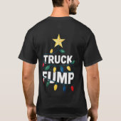 Truck Fump Minimal Art Xmas Lights And Star Tシャツ (裏面)