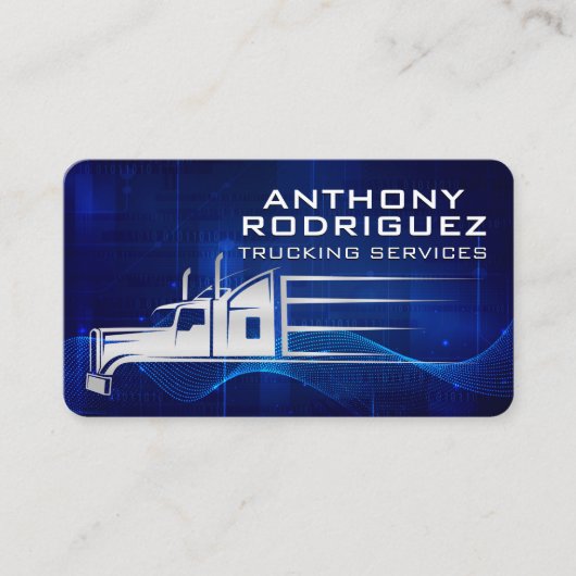 Truck in Motion | Shipping Transport 名刺 (正面)