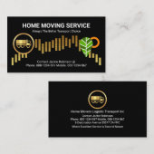 Truck On Gold Hillside Tree View 名刺 (正面/裏面)