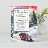 Truck on over Christmas party open house 招待状 (スタンド正面)