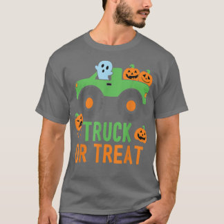 Truck Or Treat Truck Pumpkin Halloween Costume Tru Tシャツ