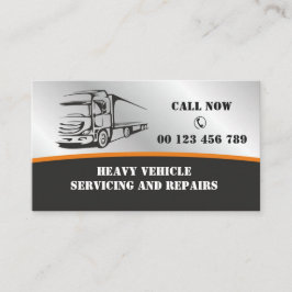 Truck Repair, Diesel Mechanic Business Card  名刺
