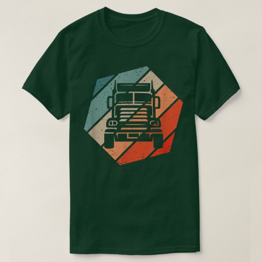 Truck Retro Style Vintage 2857 Tシャツ (デザイン正面)
