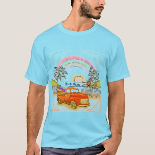  Truck Surfer Lighthouse Tシャツ (正面)