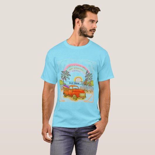  Truck Surfer Lighthouse Tシャツ (正面フル)
