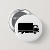 truck van lorryを動かす配達 缶バッジ (正面&裏面)