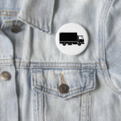 truck van lorryを動かす配達 缶バッジ (インサイチュ)