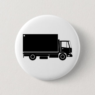 truck van lorryを動かす配達 缶バッジ