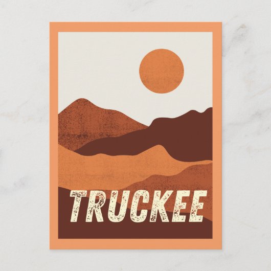 Truckee, California Mountains Landscapeはがき ポストカード (正面)