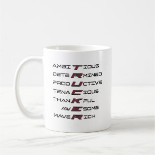 Truckerアクロスティックプロフェッショナル特性の強さ コーヒーマグカップ