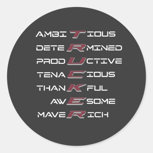 Truckerアクロスティックプロフェッショナル特性の強さ ラウンドシール (正面)