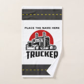 TRUCKER 個人用ギフト兼ゲストタオル バスタオルセット (ハンドタオル)