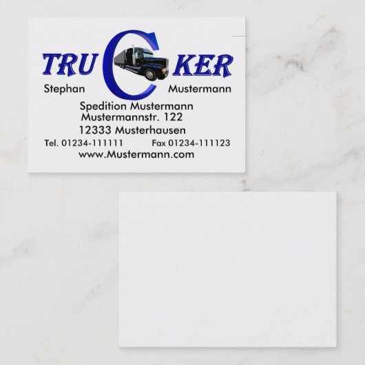 Trucker 名刺 (正面/裏面)