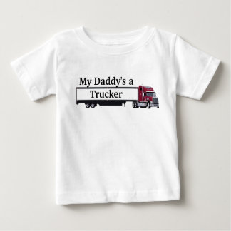 trucker-1、私のパパはトラック運転手だ ベビーTシャツ