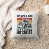 Trucker Dad Like a Regular Dad But Cooler Shirt_1 クッション (ブランケット)