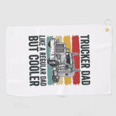 Trucker Dad Like a Regular Dad But Cooler Shirt_1 ゴルフタオル (横)