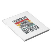 Trucker Dad Like a Regular Dad But Cooler Shirt_1 ノートパッド (アングル)