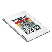 Trucker Dad Like a Regular Dad But Cooler Shirt_1 ノートブック (右側)