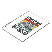 Trucker Dad Like a Regular Dad But Cooler Shirt_1 ノートブック (左側)