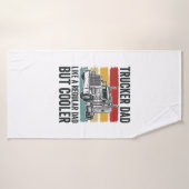 Trucker Dad Like a Regular Dad But Cooler Shirt_1 バスタオル (バスタオル)