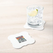 Trucker Dad Like a Regular Dad But Cooler Shirt_1 ペーパーコースター (インサイチュ)