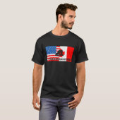 Trucker For Freedom Convoy 2022、アメリカのカナダ人 Tシャツ (正面フル)