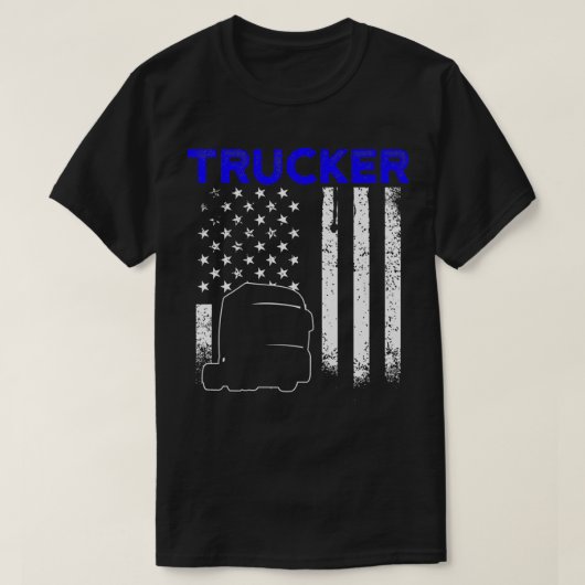 Trucker Funny Truck Driver2956 Tシャツ (デザイン正面)