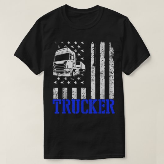 Trucker Funny Truck Driver 3013 Tシャツ (デザイン正面)