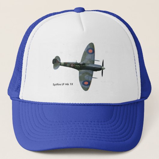 Trucker-Hat用スピットファイア航空機イメージ キャップ (正面)