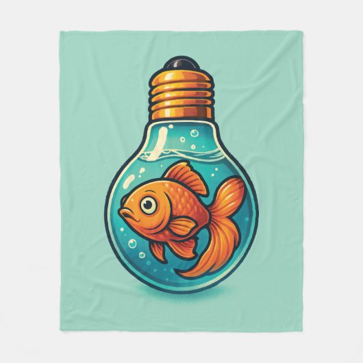 Trucker Hat フリースブランケット (正面)