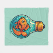 Trucker Hat フリースブランケット (正面(横))