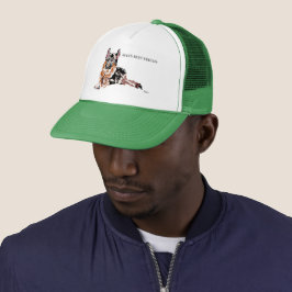 Trucker Hat ：男の友達最高のドイツ人羊飼い キャップ