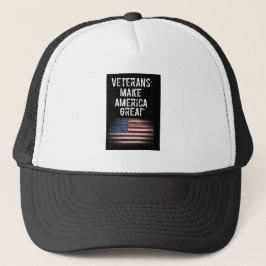Trucker Hat:退役軍人がアメリカを素晴らし作る キャップ