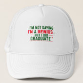 Trucker Hat- funny Graduation Quote キャップ (正面)
