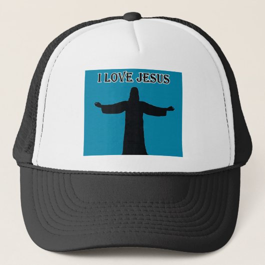 Trucker Hat i love jesus キャップ (正面)