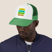 Trucker Hat white & green SO_THIS_IS_HOW_BEING_GR キャップ (インサイチュ)