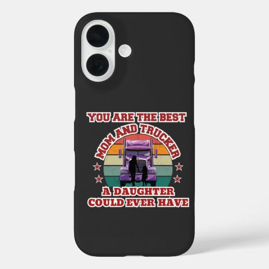 Trucker Mother Daughter Bond Family Road Love Case-Mate iPhoneケース (裏面)