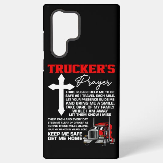 Trucker’s Prayer – Cross & Chrome Edition Samsung Galaxyケース (裏面)
