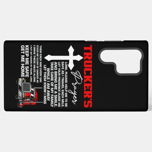 Trucker’s Prayer – Cross & Chrome Edition Samsung Galaxyケース (裏面横)