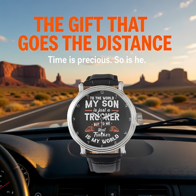 Trucker Son, My World Clock 腕時計 (クリエイターアップロード済み)