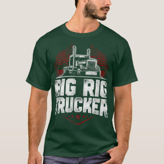 Trucker Truck Driver Vintage Big Rig Trucker Tシャツ