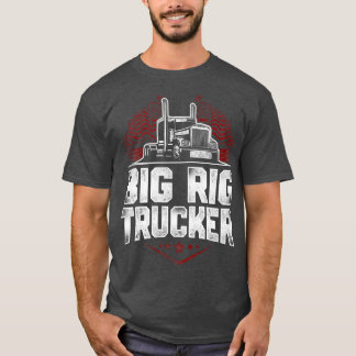 Trucker Truck Driver Vintage Big Rig Trucker Tシャツ