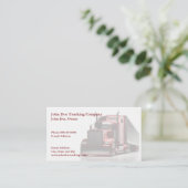 Trucker Trucking Business Card 名刺 (スタンド正面)