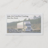 Trucker Trucking Business Card 名刺 (正面)